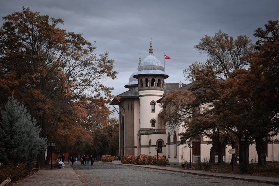 Historic Ottoman Architecture in Autumn Setting