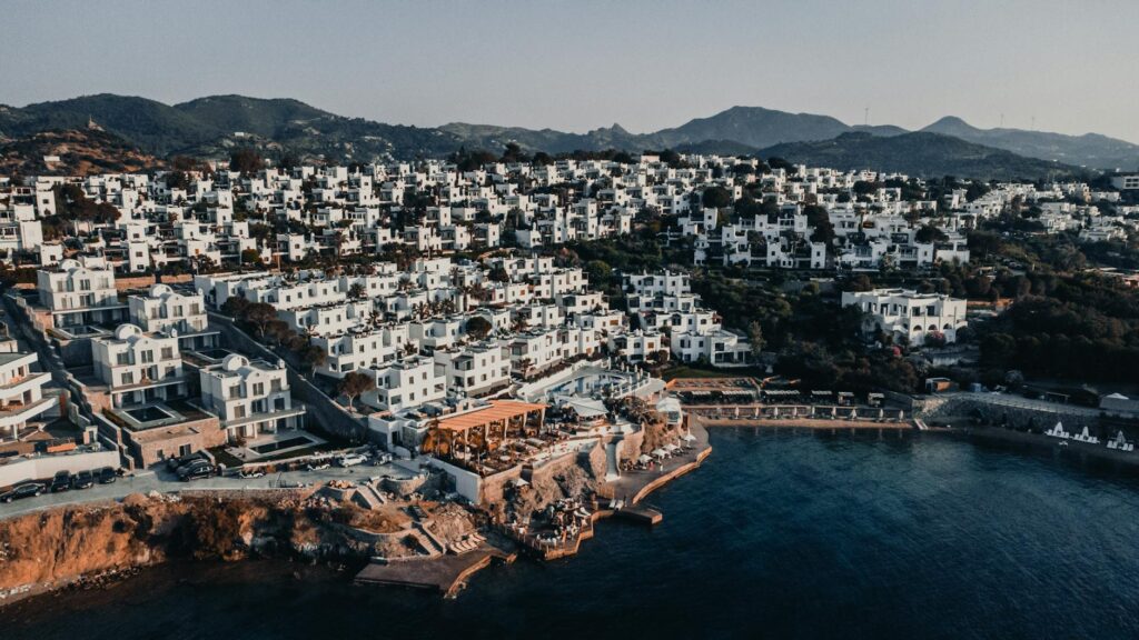 Town with White Buildings