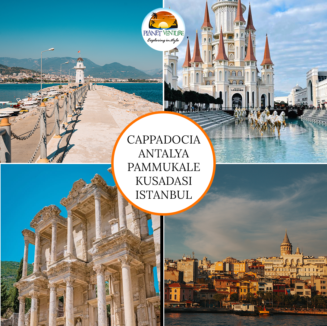 Cappadocia - Antalya - Pammukale - Kusadasi - Istanbul